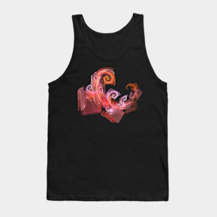 pink and orange spiral fractal Tank Top